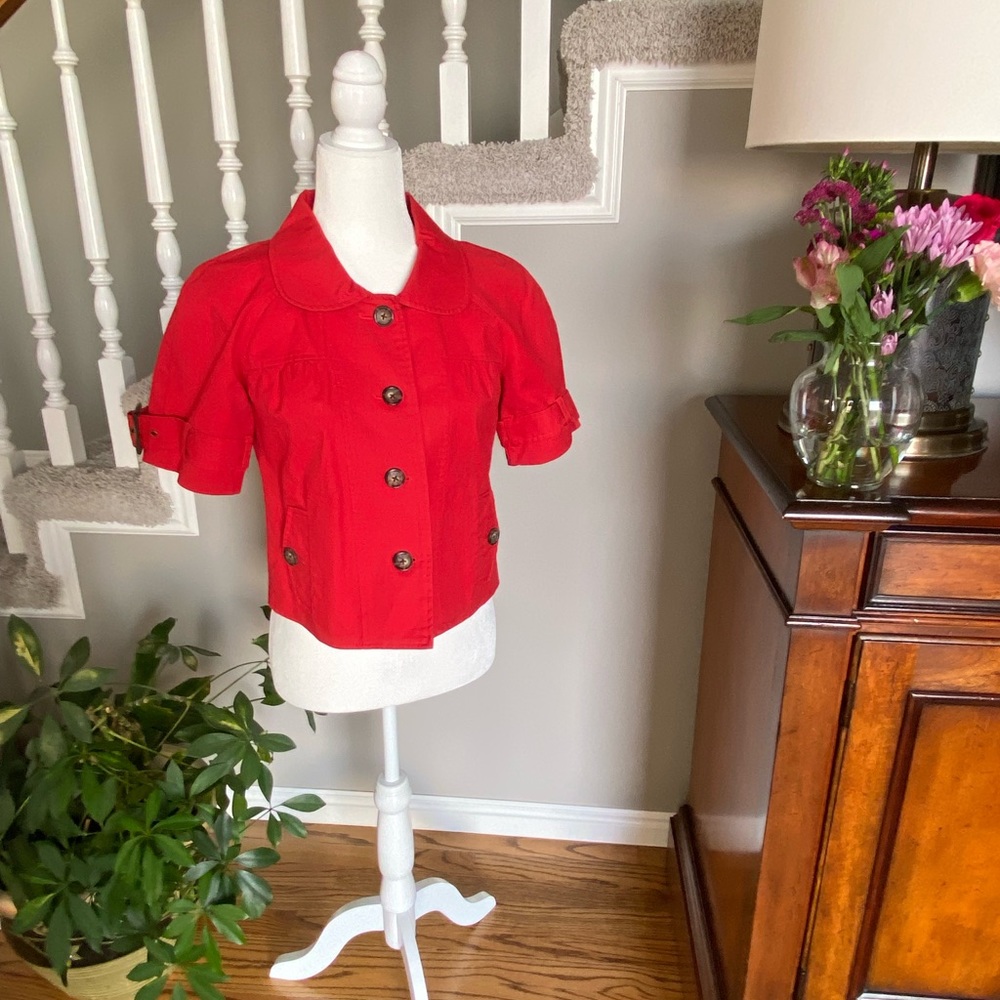 Short Red Banana Republic Jacket